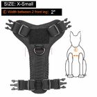 1050D Nylon Tactical Dog Chest Harness With No Pulling Front Clip Leash Attachment